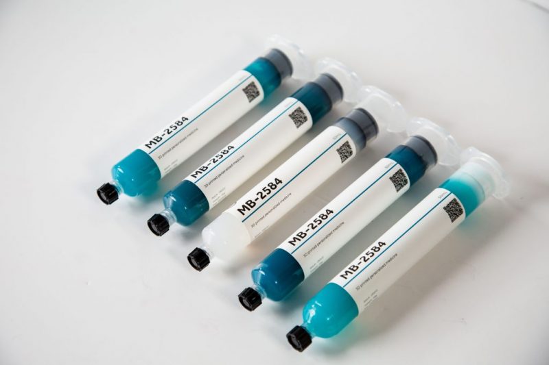 Pharmaceutical cartridges from MB Therapeutics that can be used for 3D printing